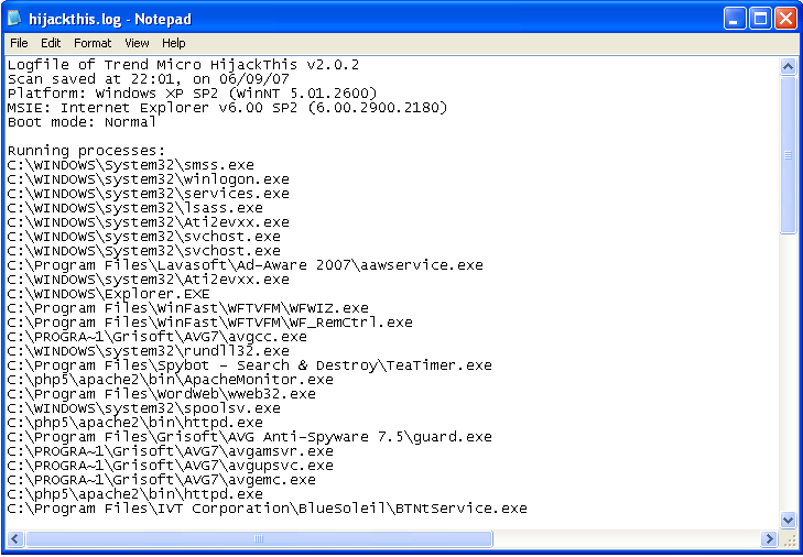 download hijackthis log check